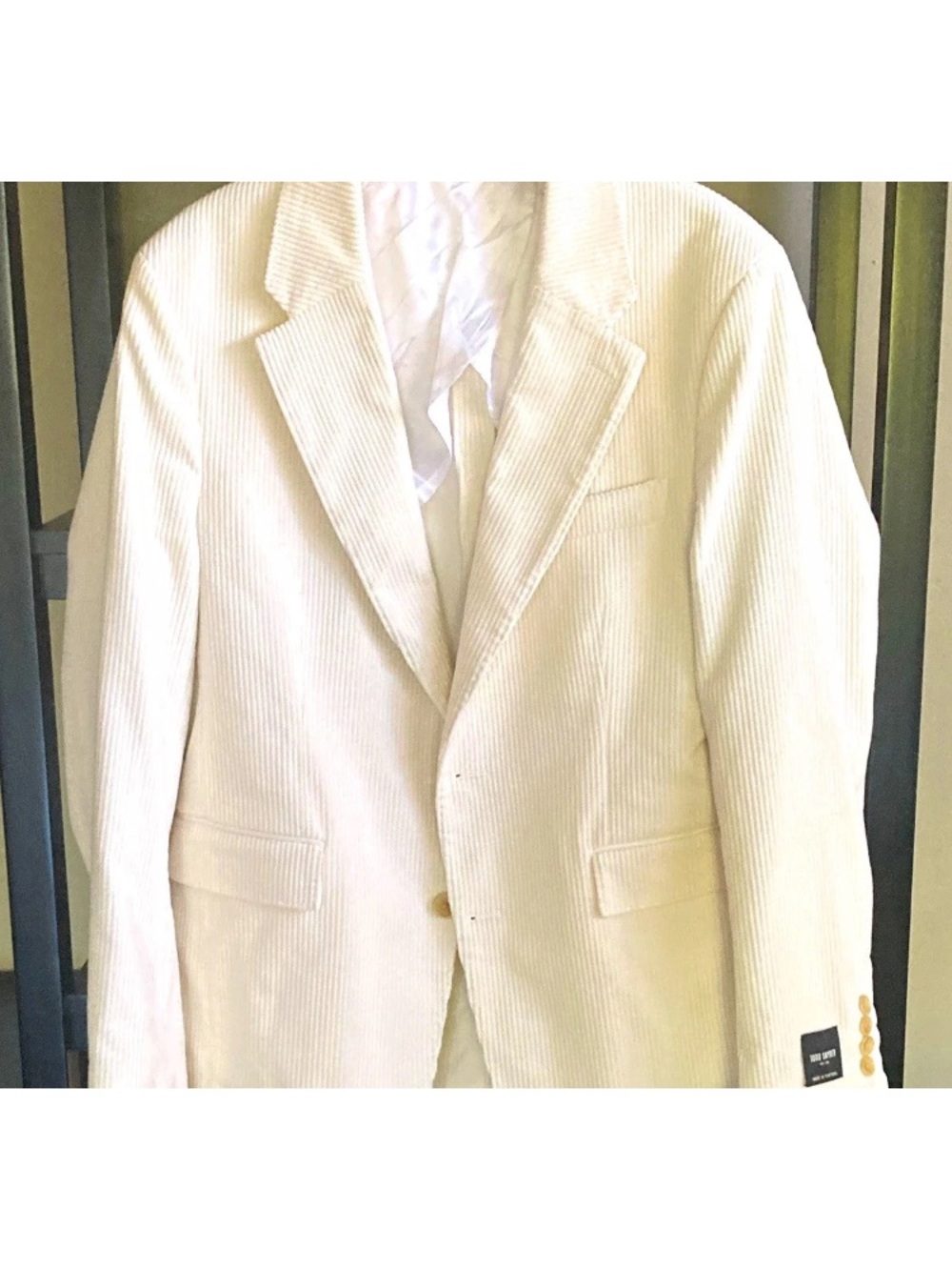 Todd Snyder Men's Cream Corduroy Blazer - Classic Single-Breasted Style